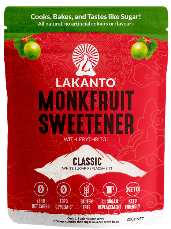 Lakanto Monkfruit Sweetener with Erythritol Classic (200g)